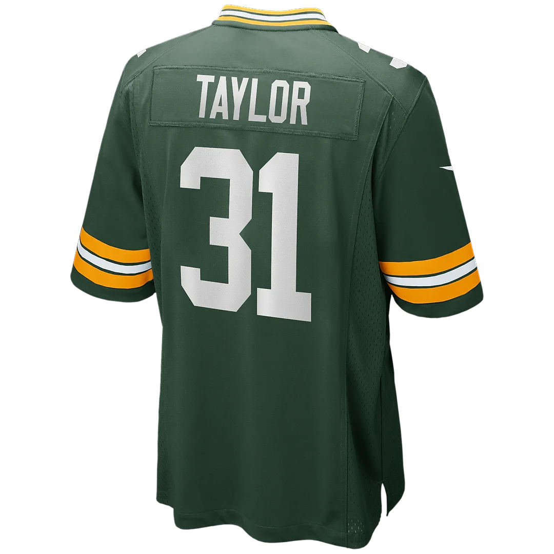 Zennovawear Jim Taylor Green Bay Packers Game Retired Player Jersey - Green