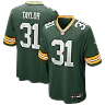 Zennovawear Jim Taylor Green Bay Packers Game Retired Player Jersey - Green