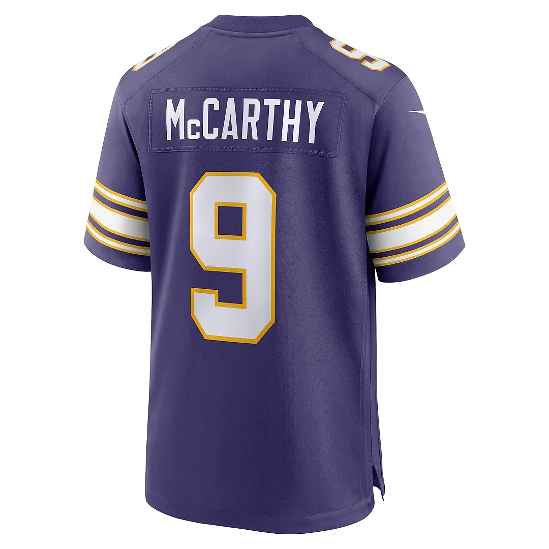 Zennovawear J.J. McCarthy Minnesota Vikings 2nd Alternate Player Game Jersey - Purple