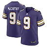Zennovawear J.J. McCarthy Minnesota Vikings 2nd Alternate Player Game Jersey - Purple