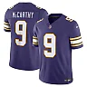 Zennovawear J.J. McCarthy Minnesota Vikings Alternate Classic Vapor FUSE. Stitched Limited Jersey - Purple