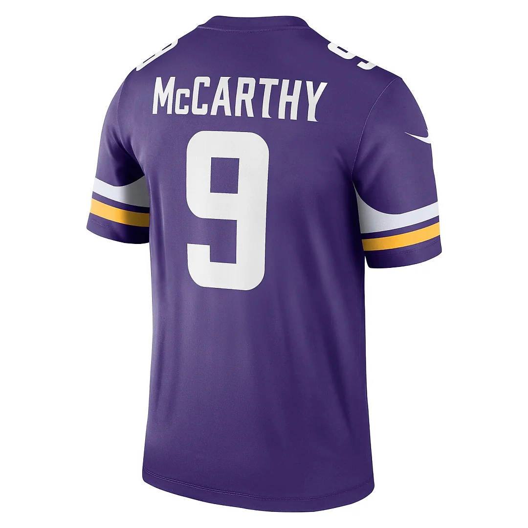 Zennovawear J.J. McCarthy Minnesota Vikings Legend Player Performance Top - Purple