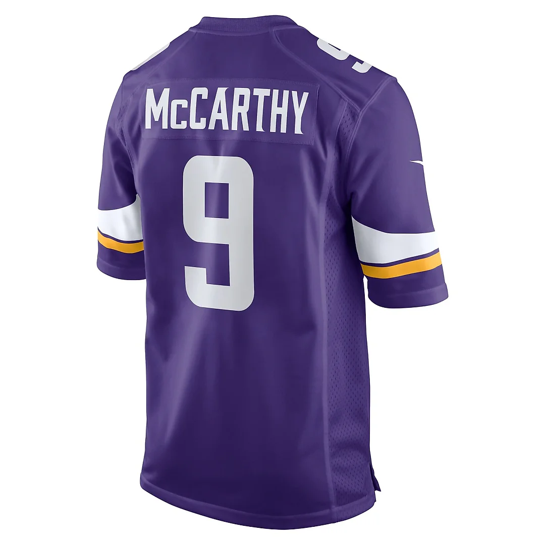 Zennovawear J.J. McCarthy Minnesota Vikings Player Game Jersey - Purple