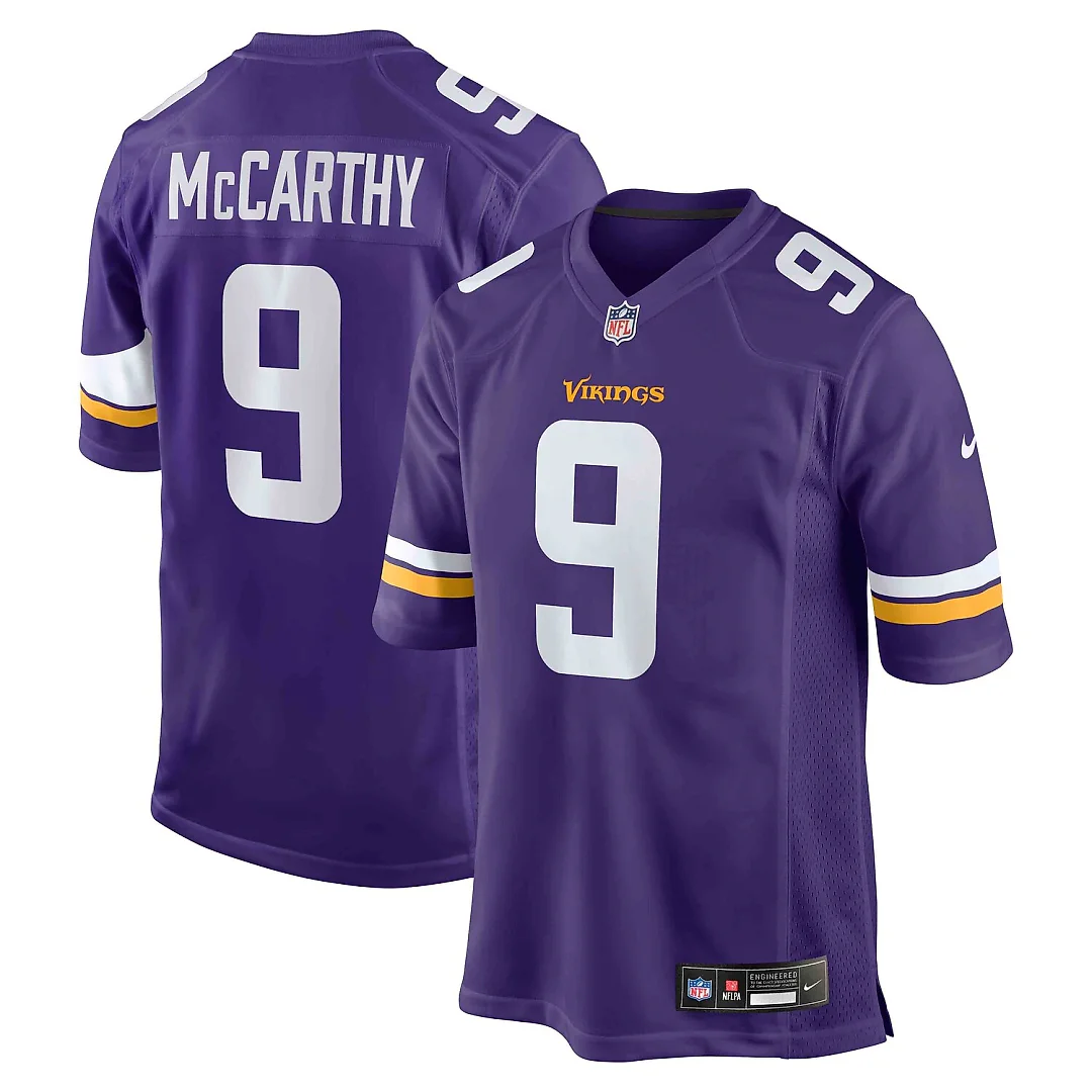 Zennovawear J.J. McCarthy Minnesota Vikings Player Game Jersey - Purple