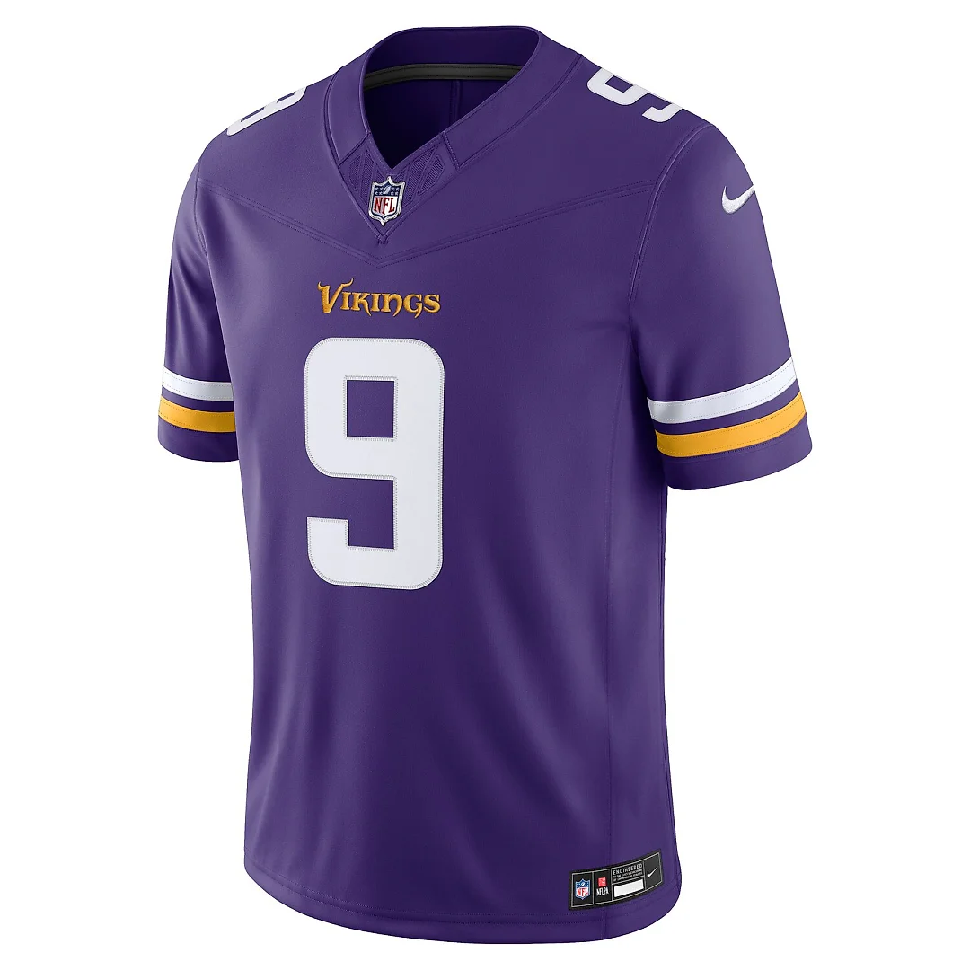 Zennovawear J.J. McCarthy Minnesota Vikings Team Vapor FUSE. Stitched Limited Jersey - Purple
