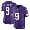 Zennovawear J.J. McCarthy Minnesota Vikings Team Vapor FUSE. Stitched Limited Jersey - Purple