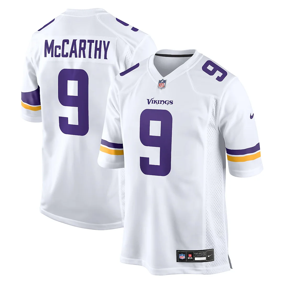 Zennovawear J.J. McCarthy Minnesota Vikings Game Jersey - White