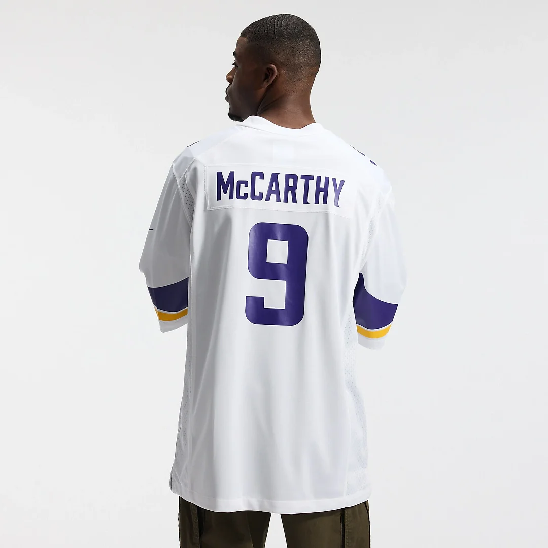 Zennovawear J.J. McCarthy Minnesota Vikings Game Jersey - White