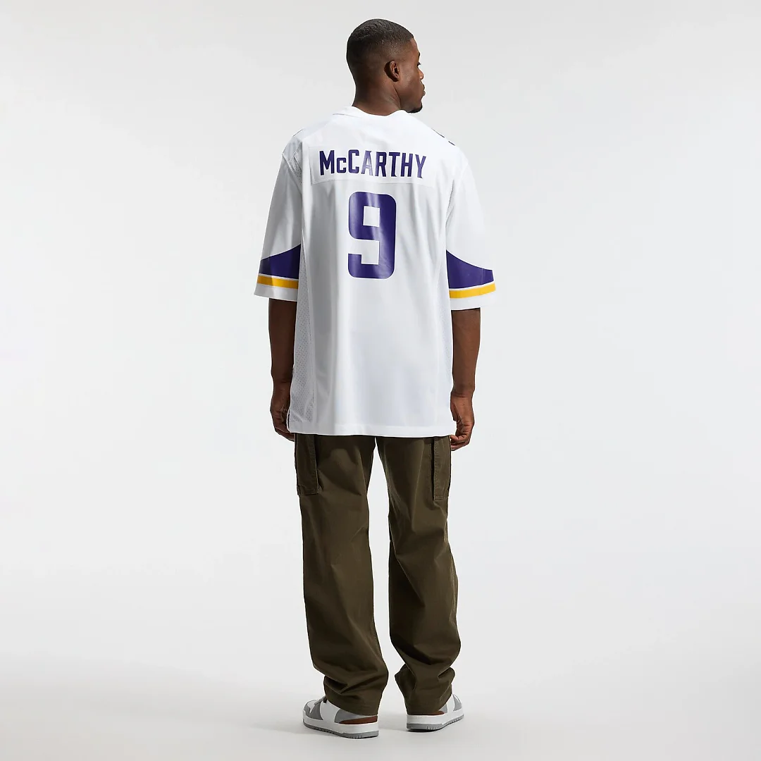 Zennovawear J.J. McCarthy Minnesota Vikings Game Jersey - White