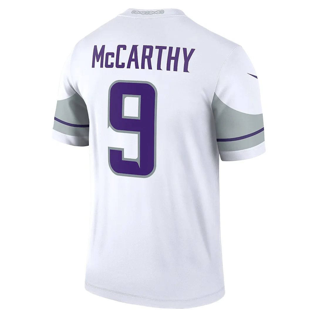 Zennovawear J.J. McCarthy Minnesota Vikings Legend Player Performance Top - White