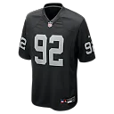 Zennovawear JJ Pegues Las Vegas Raiders Team Game Jersey - Black