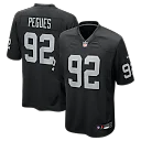 Zennovawear JJ Pegues Las Vegas Raiders Team Game Jersey - Black