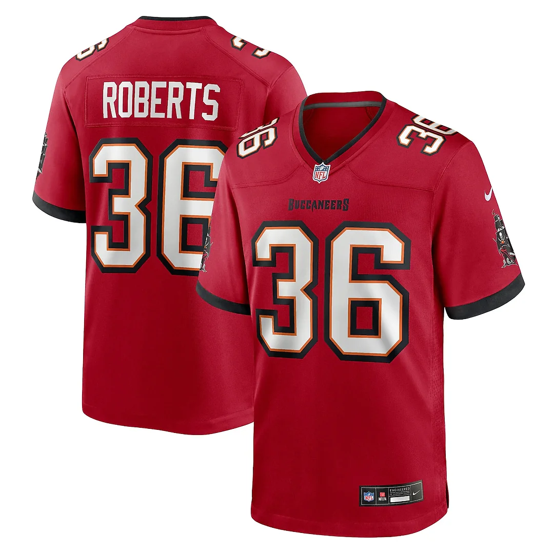 Zennovawear JJ Roberts Tampa Bay Buccaneers Team Game Jersey - Red