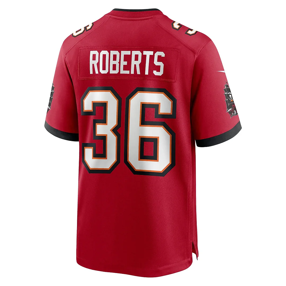Zennovawear JJ Roberts Tampa Bay Buccaneers Team Game Jersey - Red
