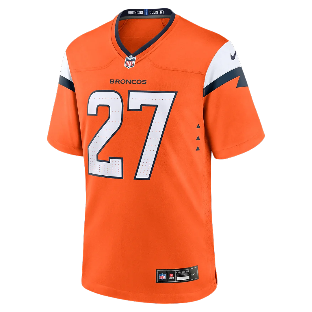 Zennovawear J.K. Dobbins Denver Broncos Team Game Jersey - Orange