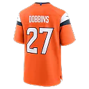 Zennovawear J.K. Dobbins Denver Broncos Team Game Jersey - Orange