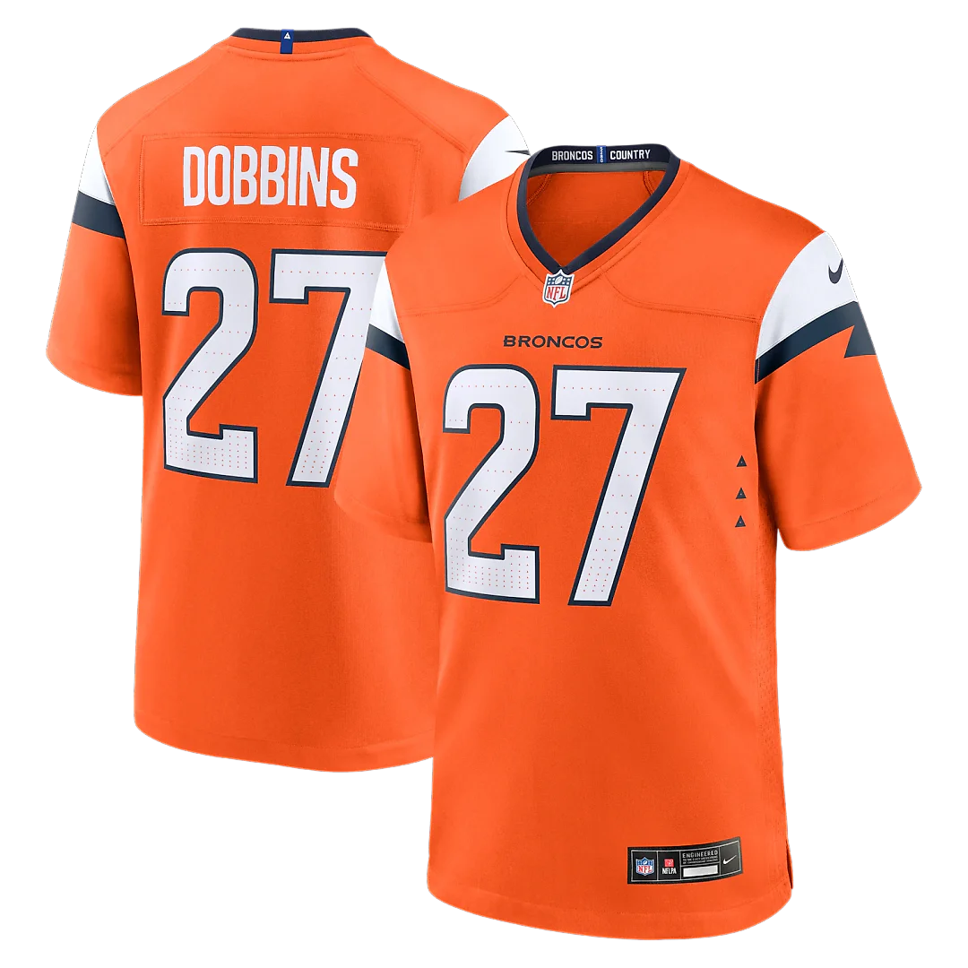 Zennovawear J.K. Dobbins Denver Broncos Team Game Jersey - Orange