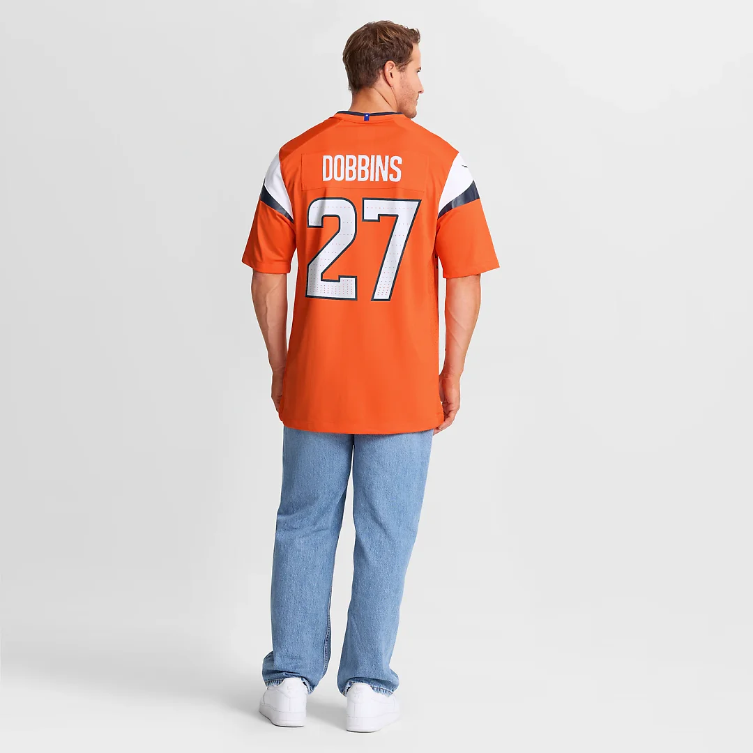 Zennovawear J.K. Dobbins Denver Broncos Team Game Jersey - Orange