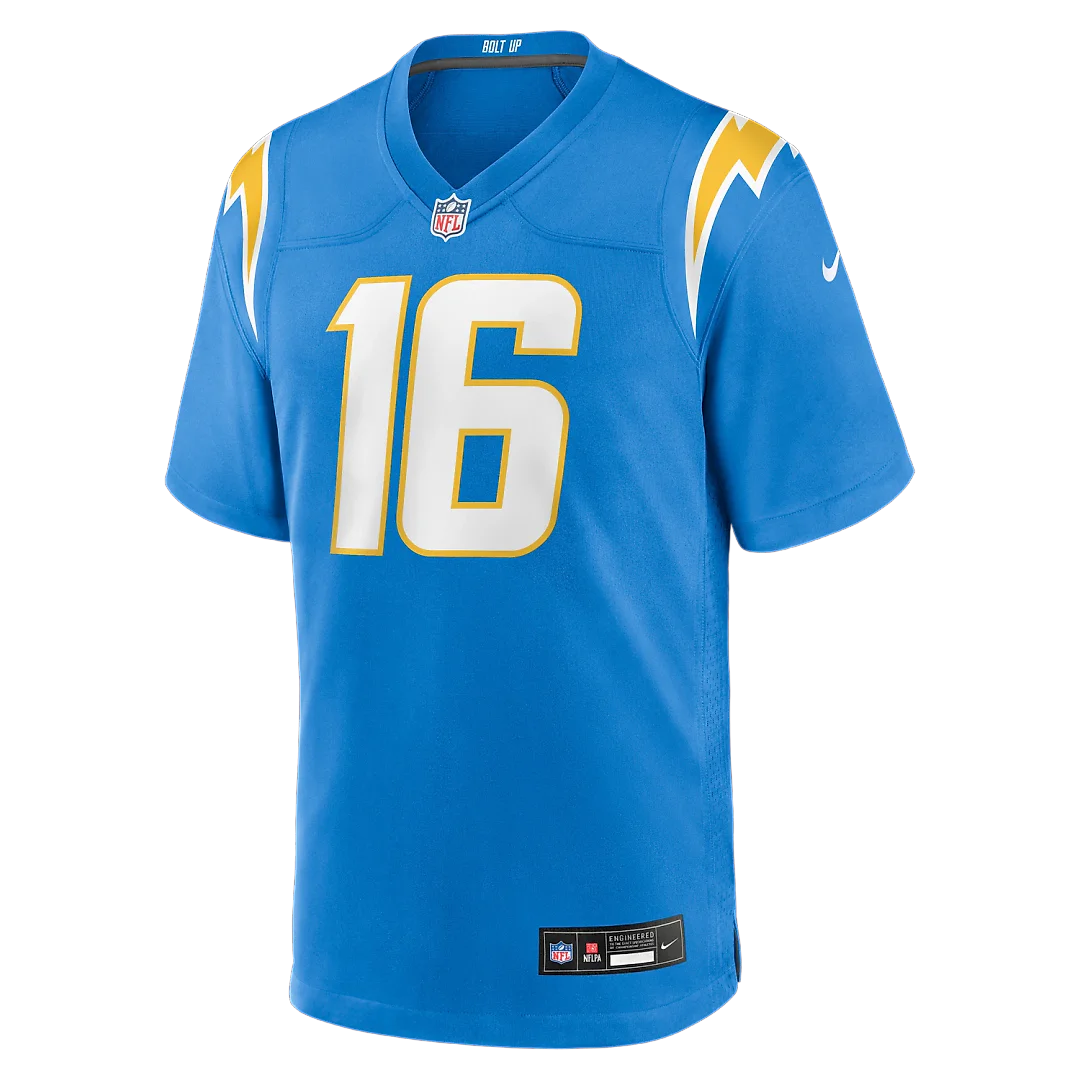 Zennovawear JK Scott Los Angeles Chargers Game Jersey - Powder Blue