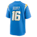 Zennovawear JK Scott Los Angeles Chargers Game Jersey - Powder Blue