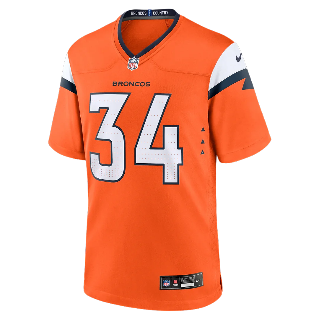 Zennovawear JL Skinner Denver Broncos Team Game Jersey - Orange