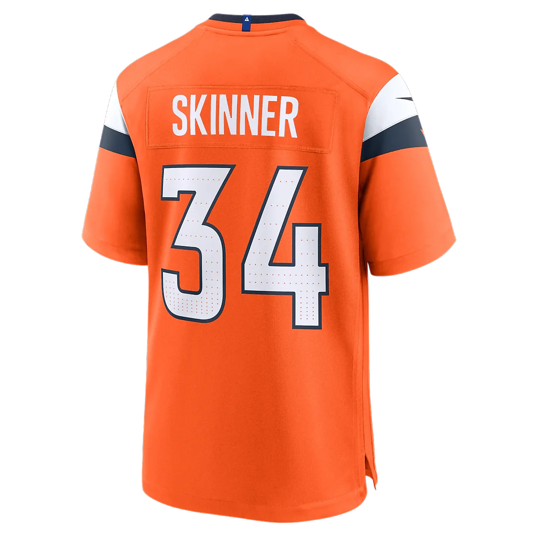 Zennovawear JL Skinner Denver Broncos Team Game Jersey - Orange