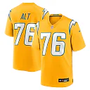 Zennovawear Joe Alt Los Angeles Chargers Alternate Charger Power Game Player Jersey - Gold