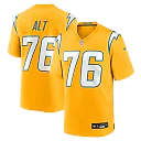 Zennovawear Joe Alt Los Angeles Chargers Alternate Charger Power Game Player Jersey - Gold