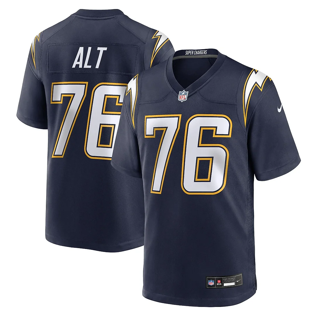 Zennovawear Joe Alt Los Angeles Chargers Alternate Super Chargers Game Player Jersey - Navy