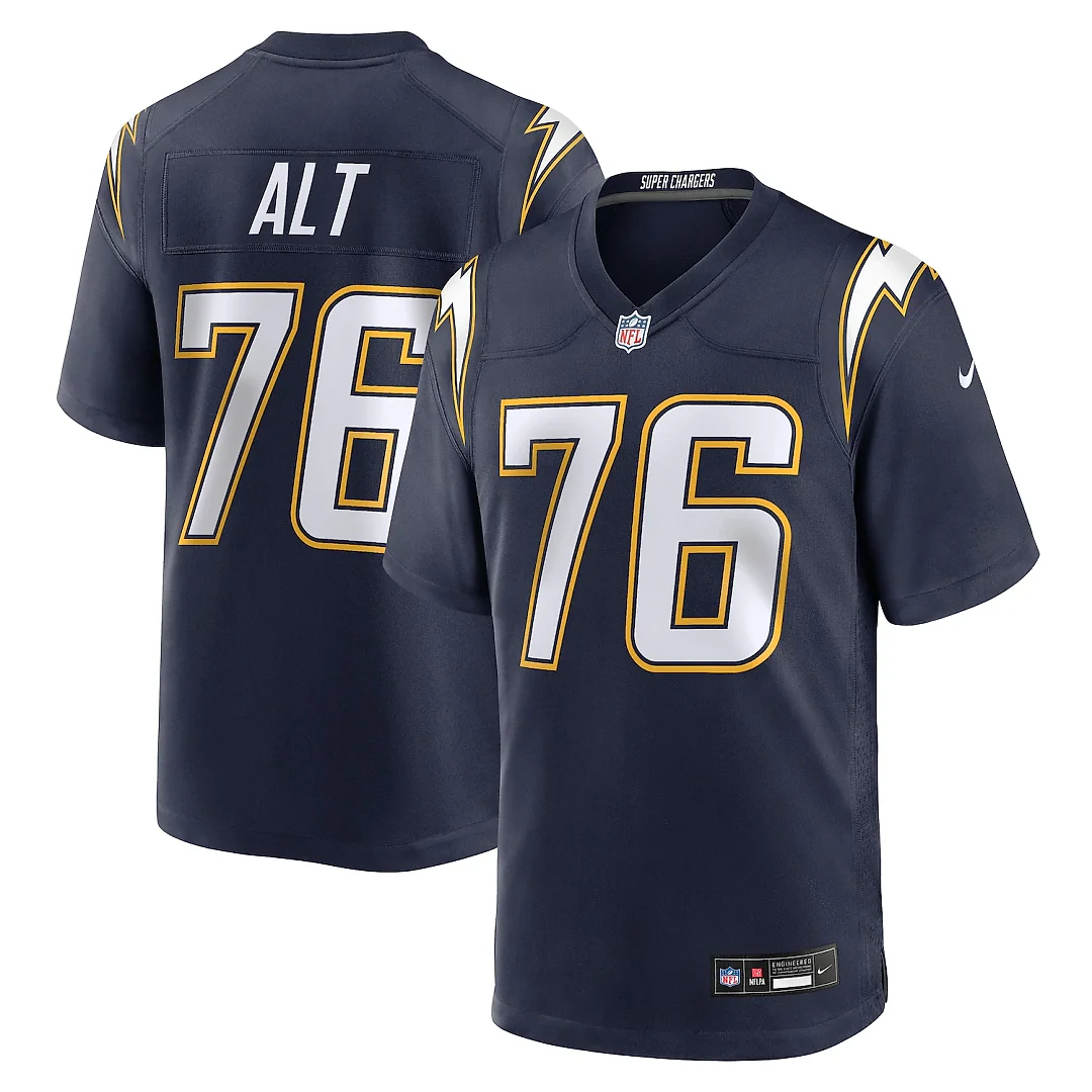 Zennovawear Joe Alt Los Angeles Chargers Alternate Super Chargers Game Player Jersey - Navy