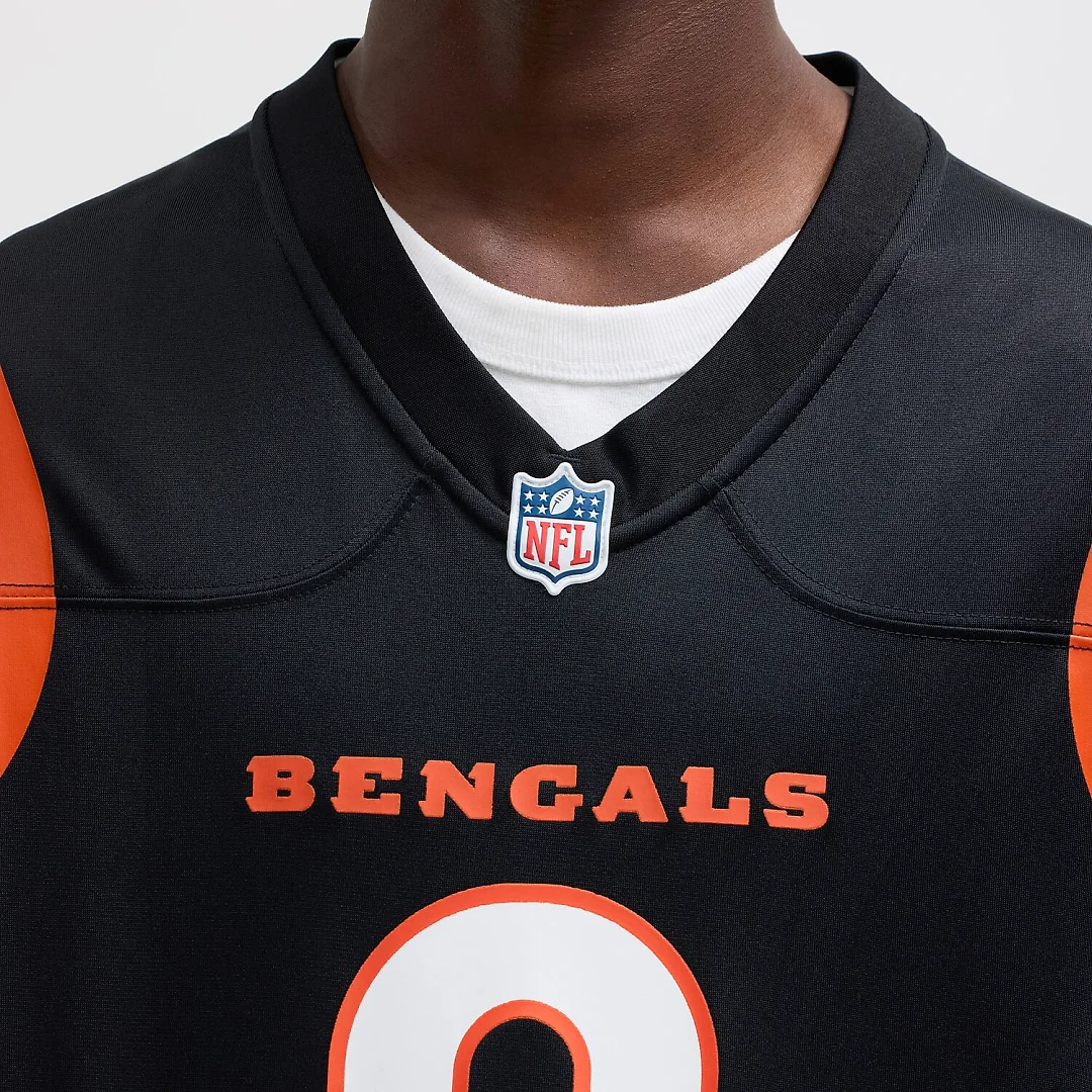 Zennovawear Joe Burrow Cincinnati Bengals Player Game Jersey - Black
