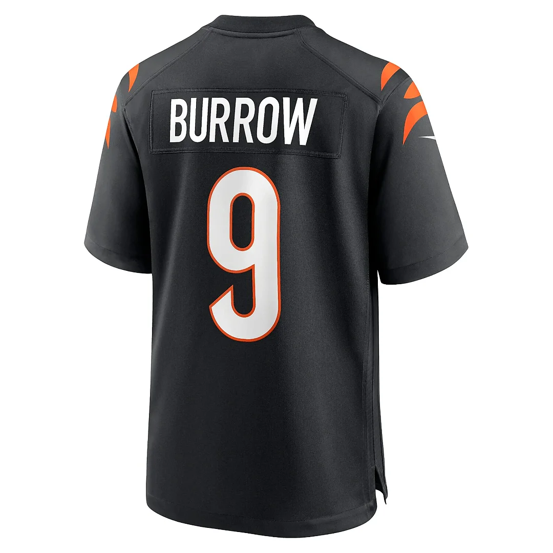 Zennovawear Joe Burrow Cincinnati Bengals Player Game Jersey - Black
