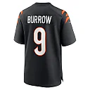 Zennovawear Joe Burrow Cincinnati Bengals Player Game Jersey - Black