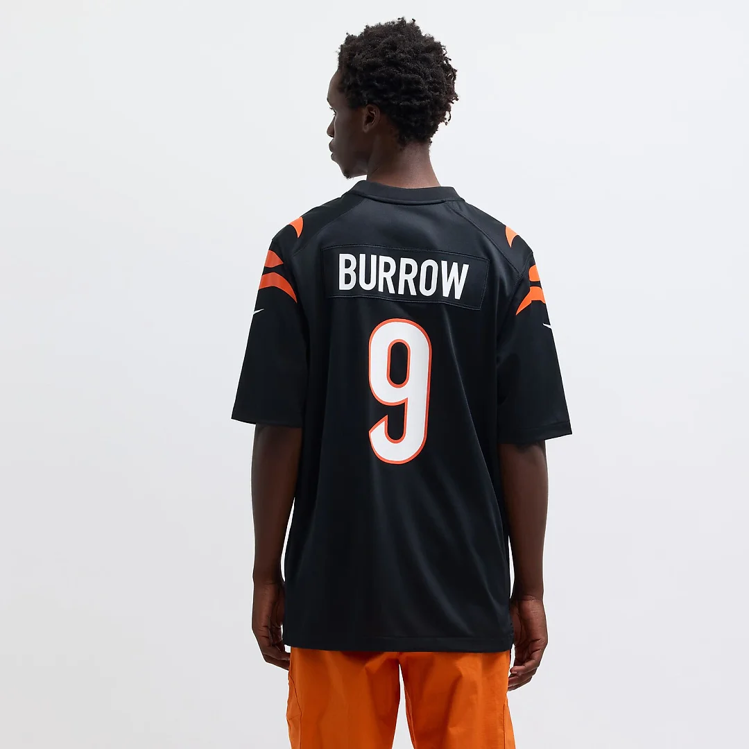 Zennovawear Joe Burrow Cincinnati Bengals Player Game Jersey - Black