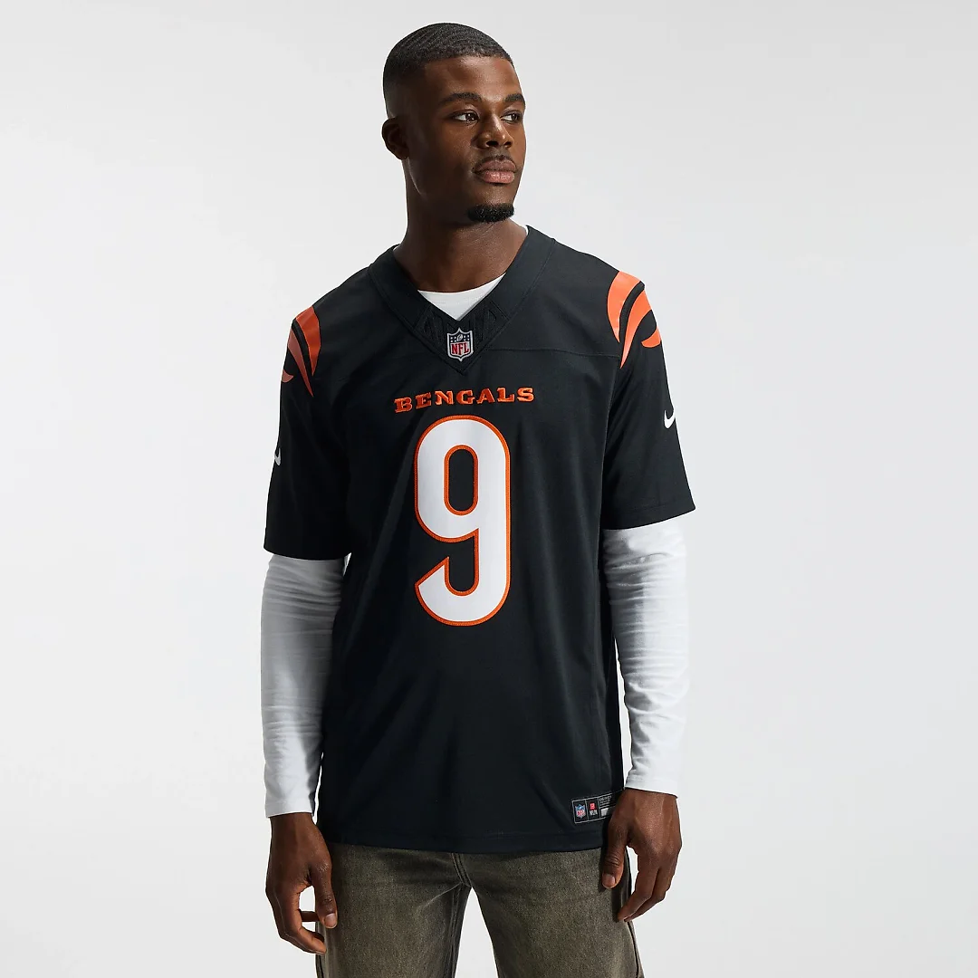 Zennovawear Joe Burrow Cincinnati Bengals Team Vapor FUSE. Stitched Limited Jersey - Black