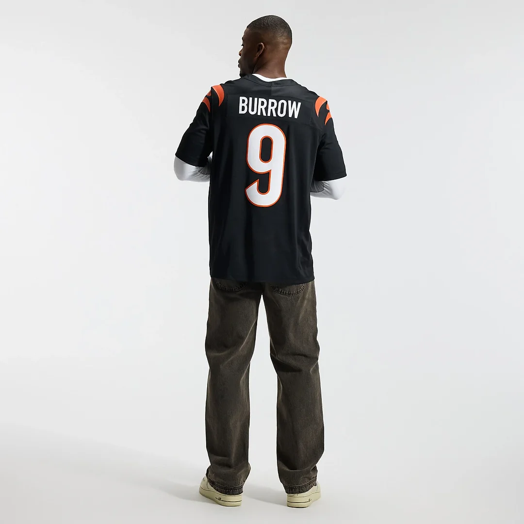 Zennovawear Joe Burrow Cincinnati Bengals Team Vapor FUSE. Stitched Limited Jersey - Black