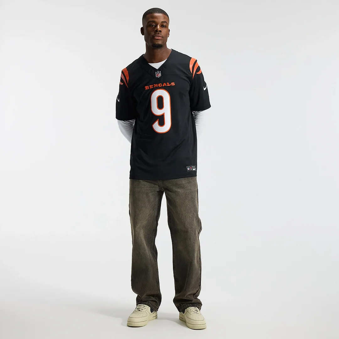 Zennovawear Joe Burrow Cincinnati Bengals Team Vapor FUSE. Stitched Limited Jersey - Black