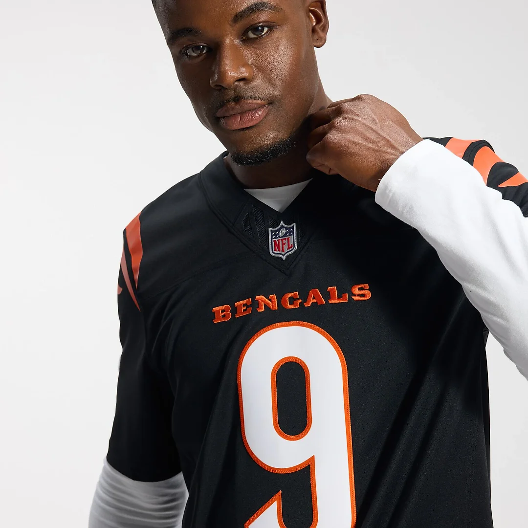 Zennovawear Joe Burrow Cincinnati Bengals Team Vapor FUSE. Stitched Limited Jersey - Black
