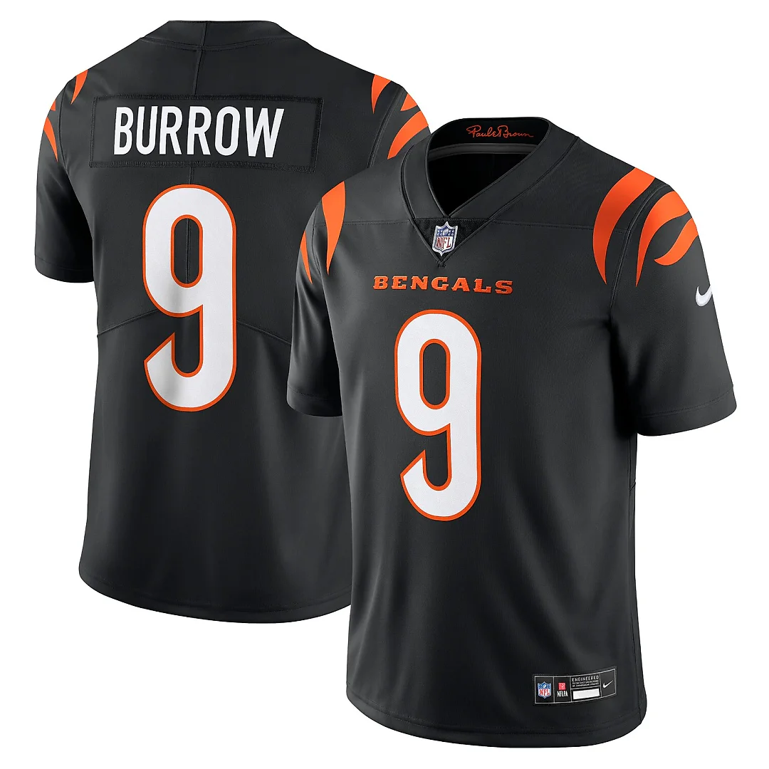 Zennovawear Joe Burrow Cincinnati Bengals Vapor Untouchable Limited Jersey - Black