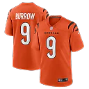 Zennovawear Joe Burrow Cincinnati Bengals Alternate Game Jersey - Orange
