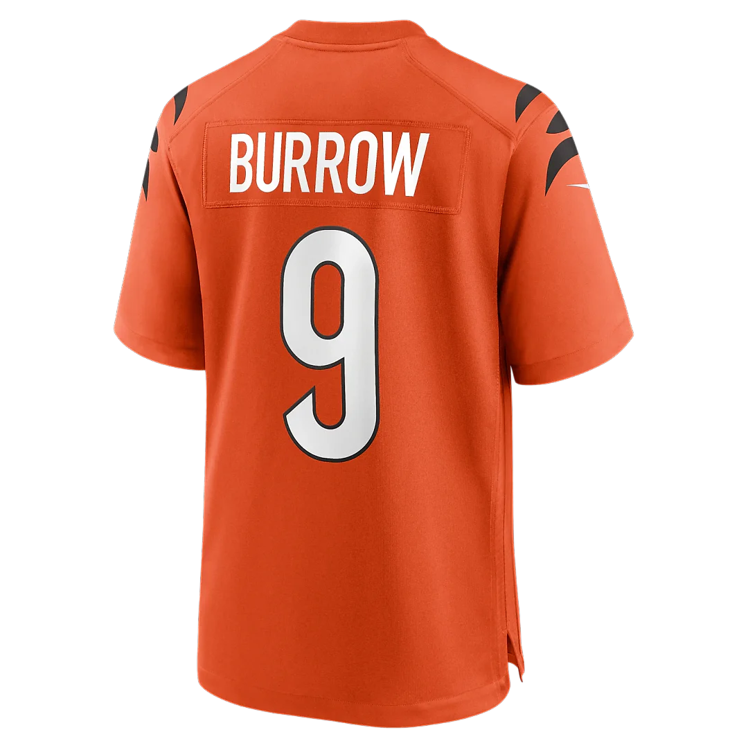 Zennovawear Joe Burrow Cincinnati Bengals Alternate Game Jersey - Orange
