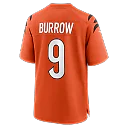 Zennovawear Joe Burrow Cincinnati Bengals Alternate Game Jersey - Orange