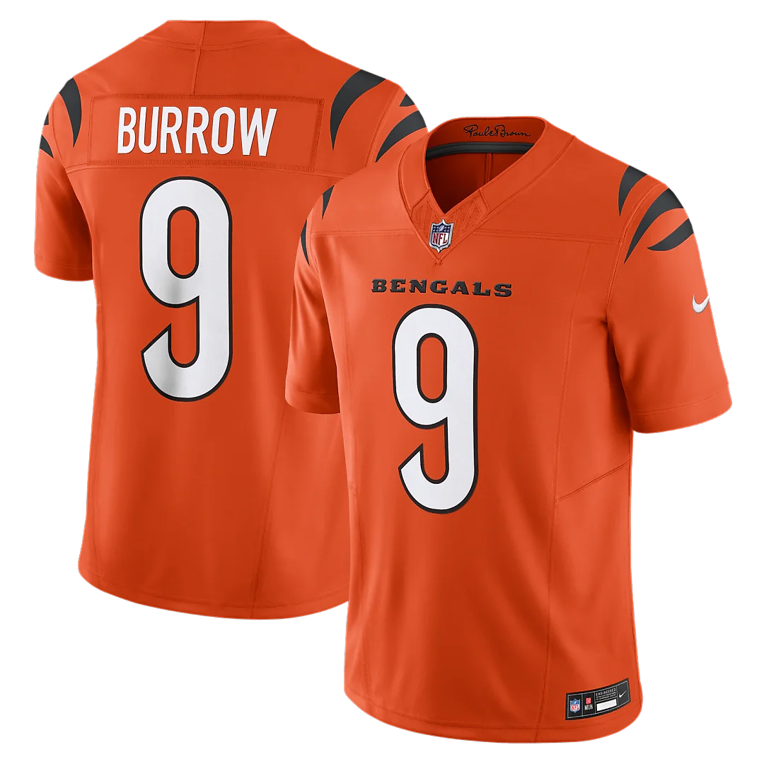 Zennovawear Joe Burrow Cincinnati Bengals Vapor FUSE. Limited Jersey - Orange
