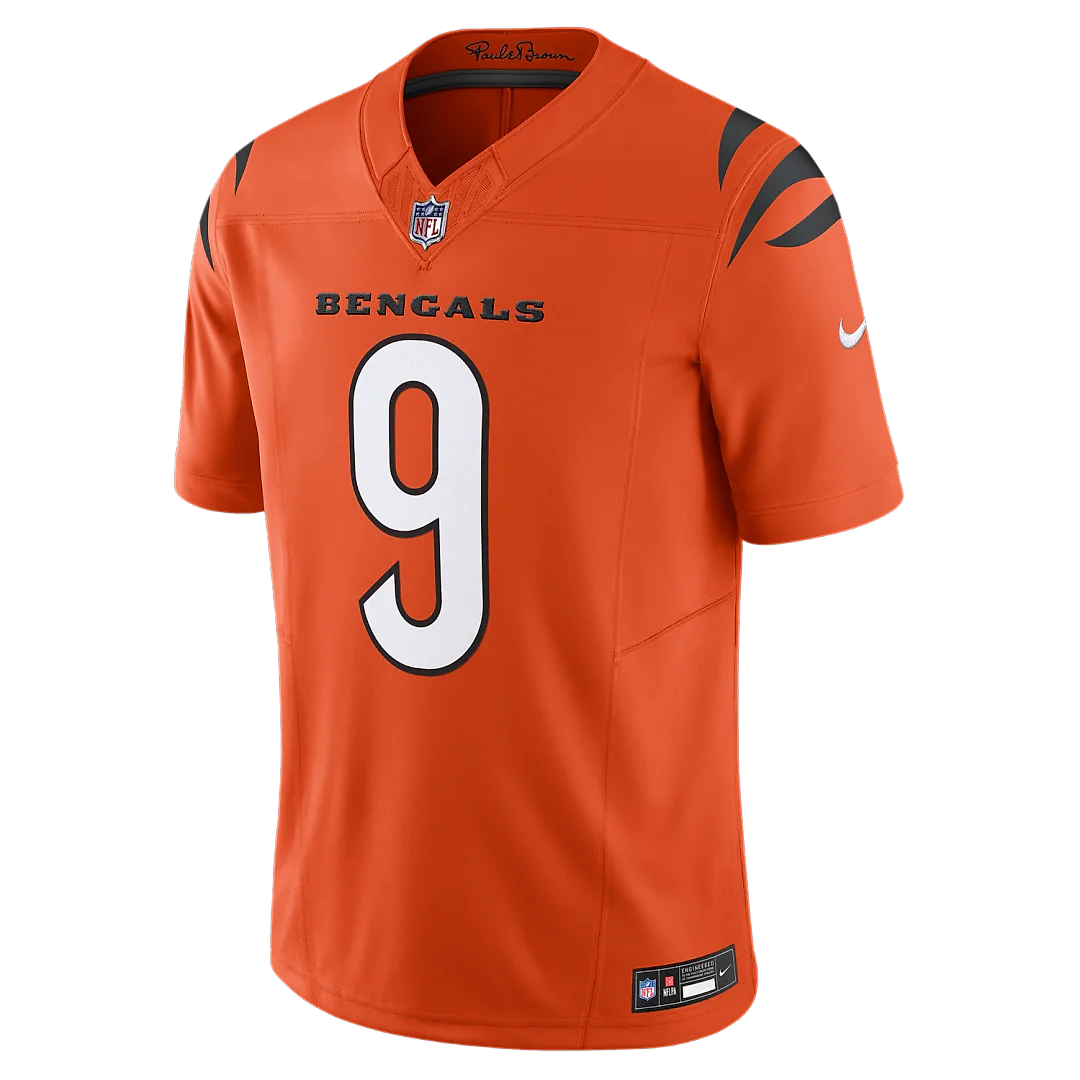 Zennovawear Joe Burrow Cincinnati Bengals Vapor FUSE. Limited Jersey - Orange