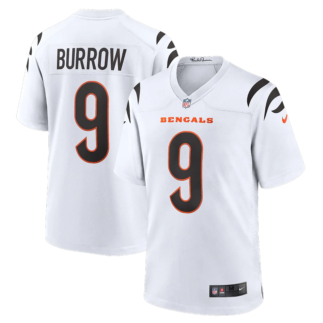 Zennovawear Joe Burrow Cincinnati Bengals Game Jersey - White