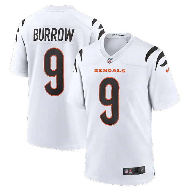 Zennovawear Joe Burrow Cincinnati Bengals Game Jersey - White