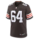 Zennovawear Joe DeLamielleure Cleveland Browns Game Retired Player Jersey - Brown