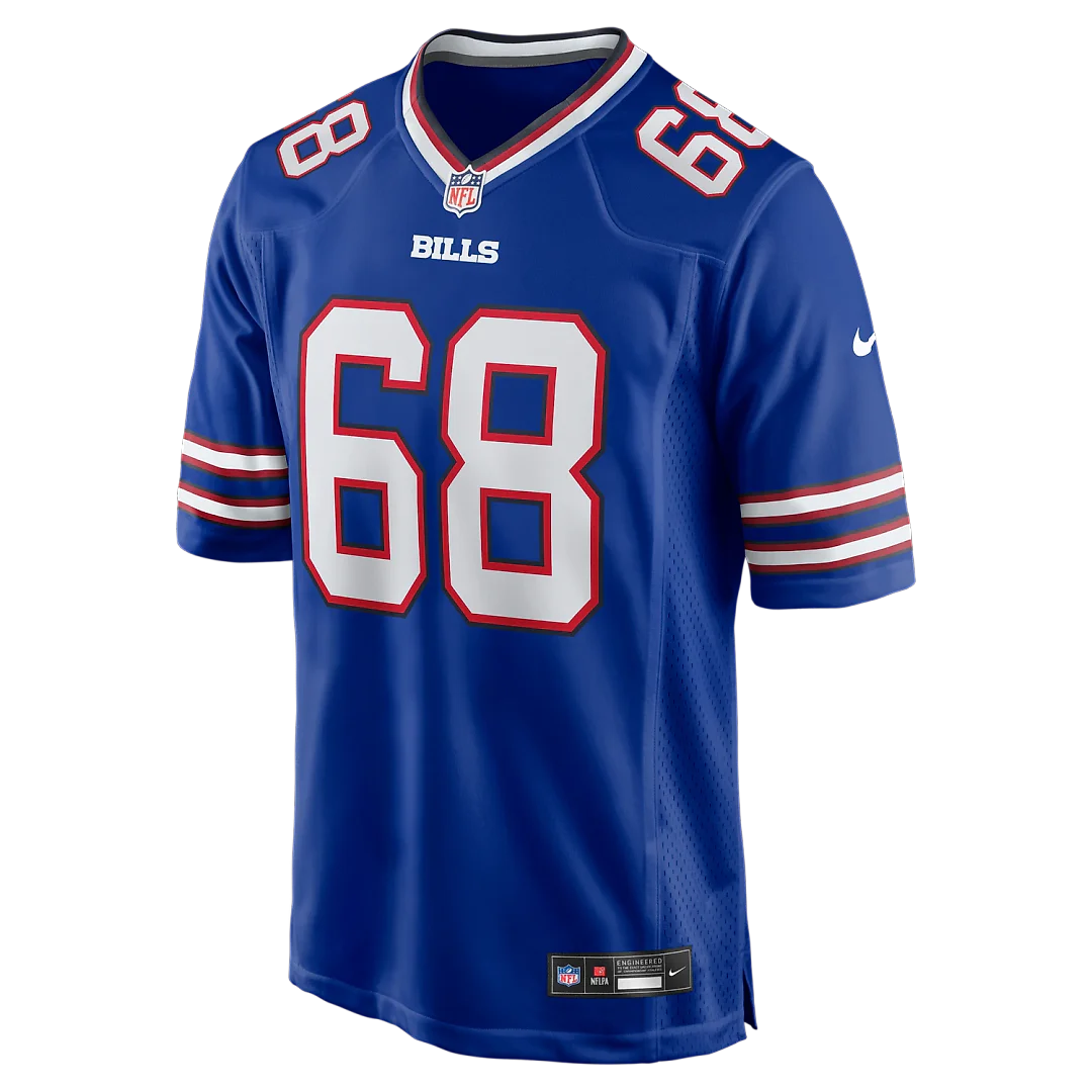 Zennovawear Joe DeLamielleure Buffalo Bills Game Retired Player Jersey - Royal