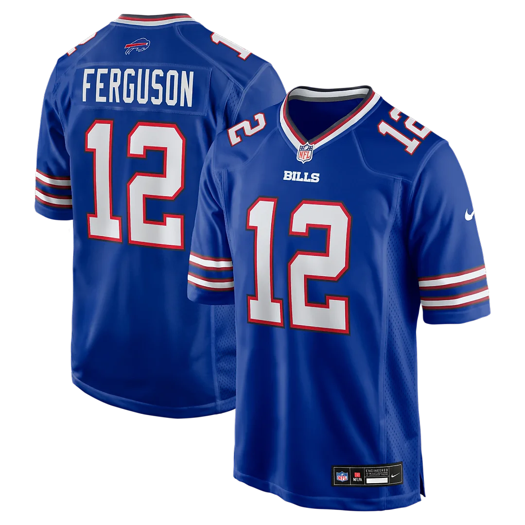 Zennovawear Joe Ferguson Buffalo Bills Game Retired Player Jersey - Royal