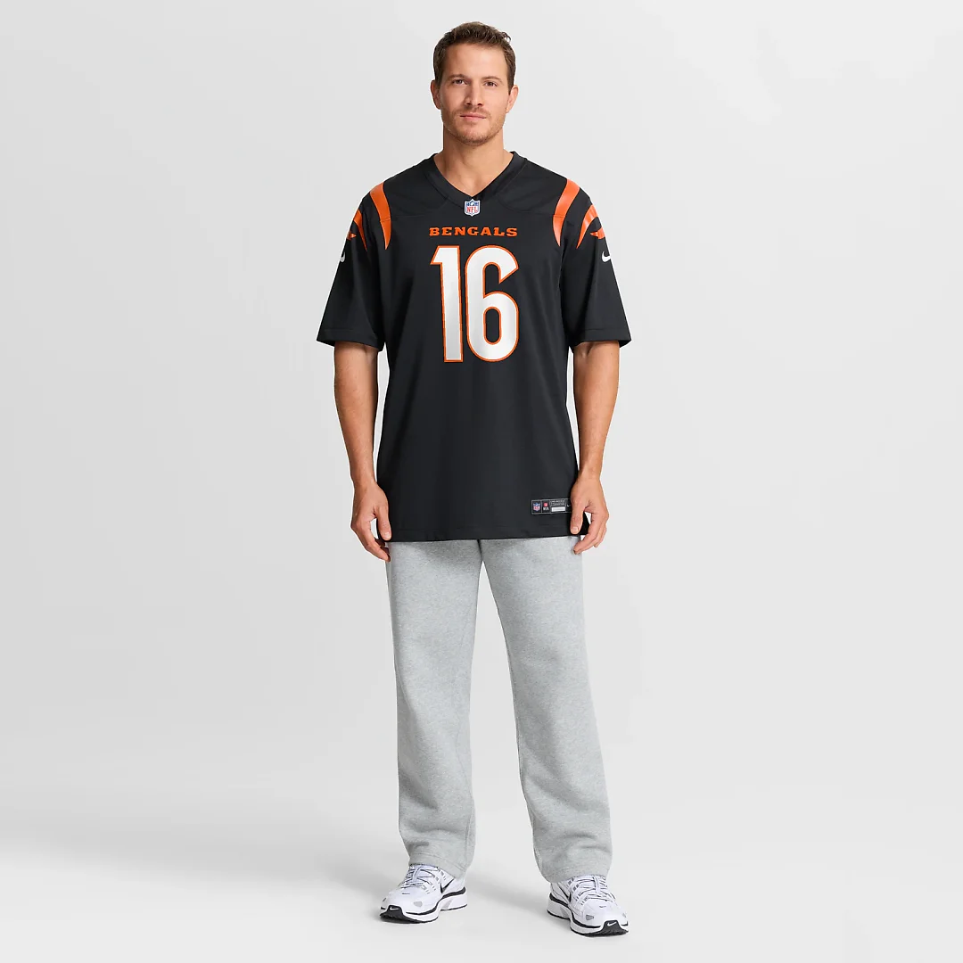 Zennovawear Joe Flacco Cincinnati Bengals Team Game Jersey - Black